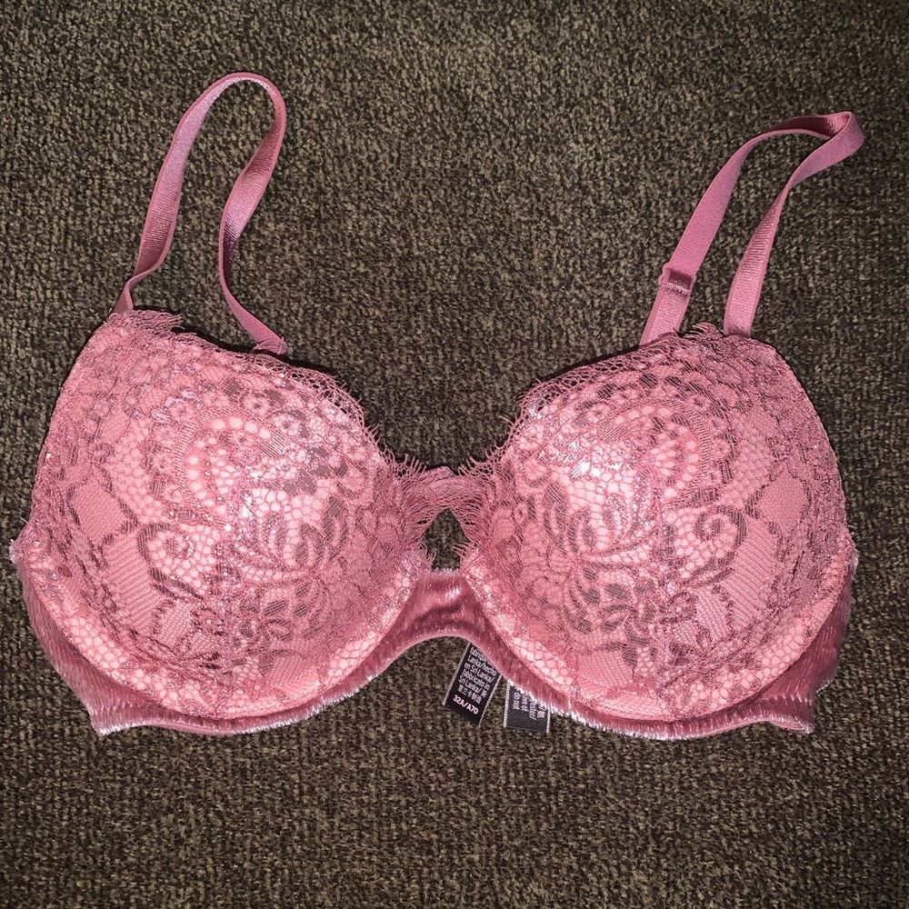 VS Magenta/Pink Metallic-Shine Bra 32A
